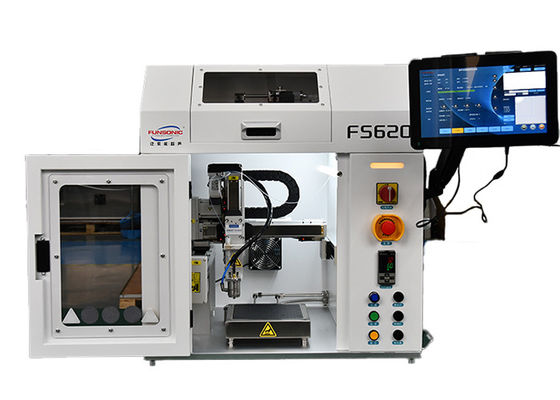 Equipamento de revestimento por pulverização por ultra-som com potência máxima de 1 a 15 W e uniformidade de pulverização ≥ 95%