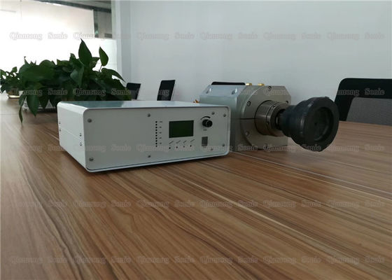 Máquina de costura ultrassônica síncrono da tela dobro do rolo para sacos de filtro de selagem